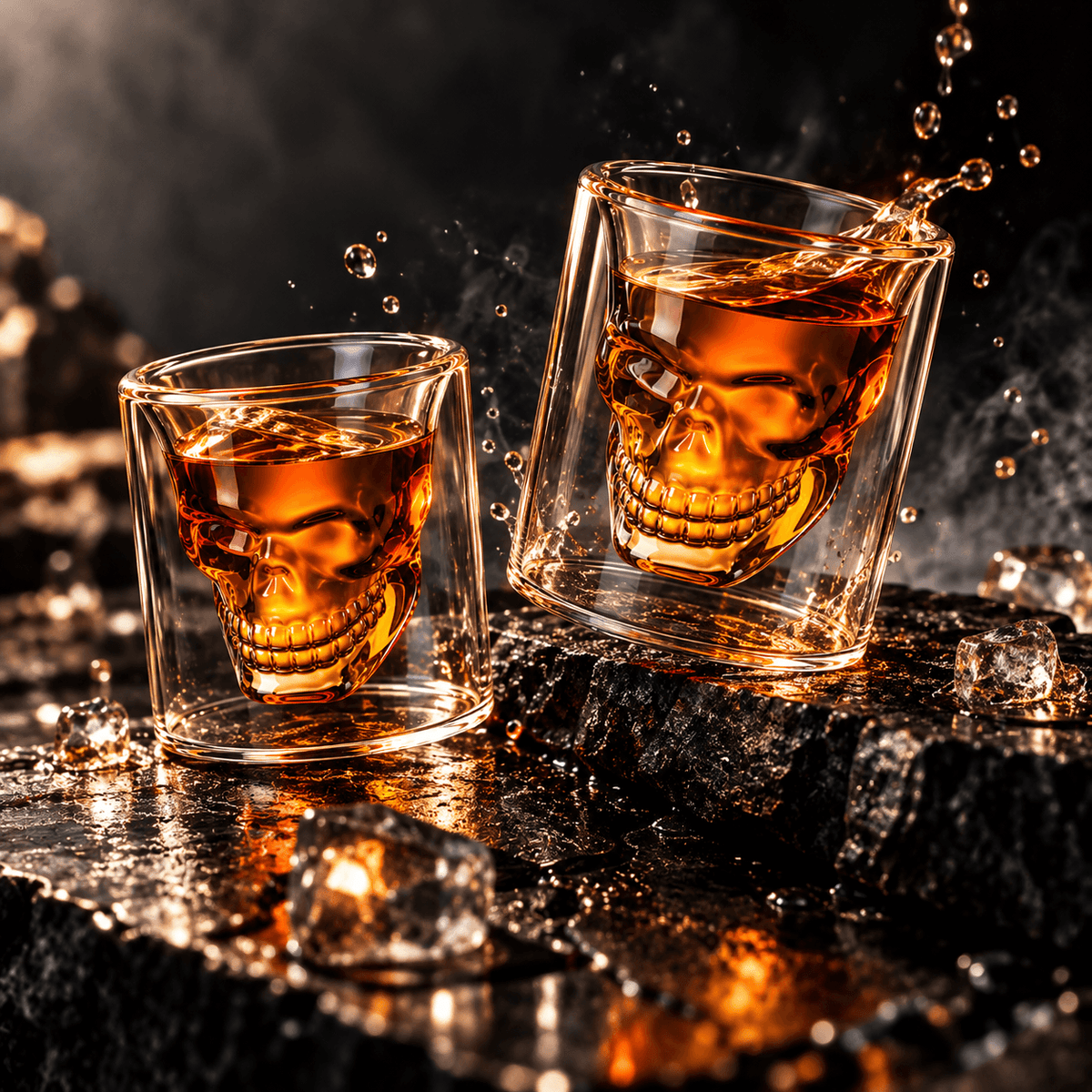 Skeleton – Double Layered Whiskey Glass