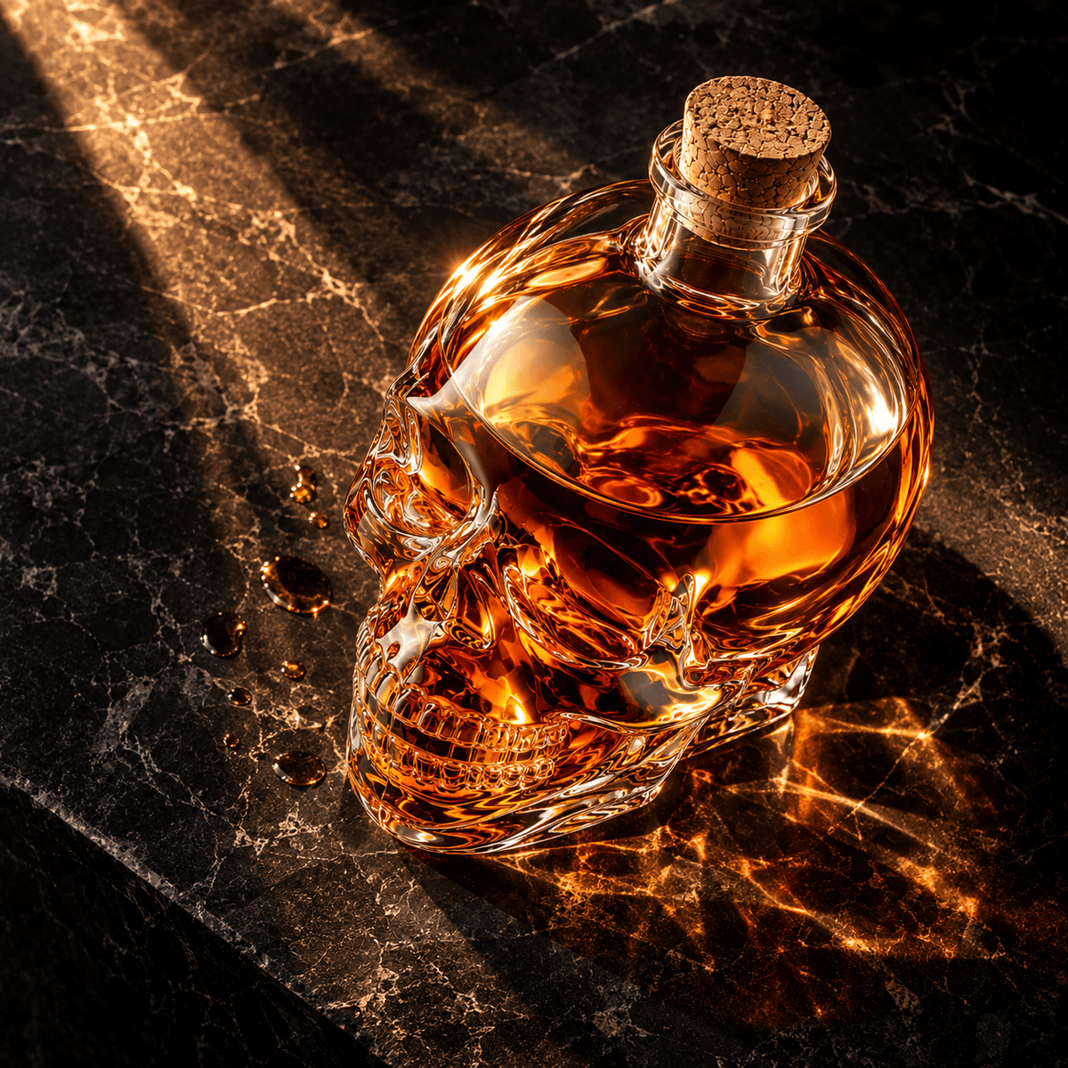 Skull Decanter – Double Layered Whiskey Glass