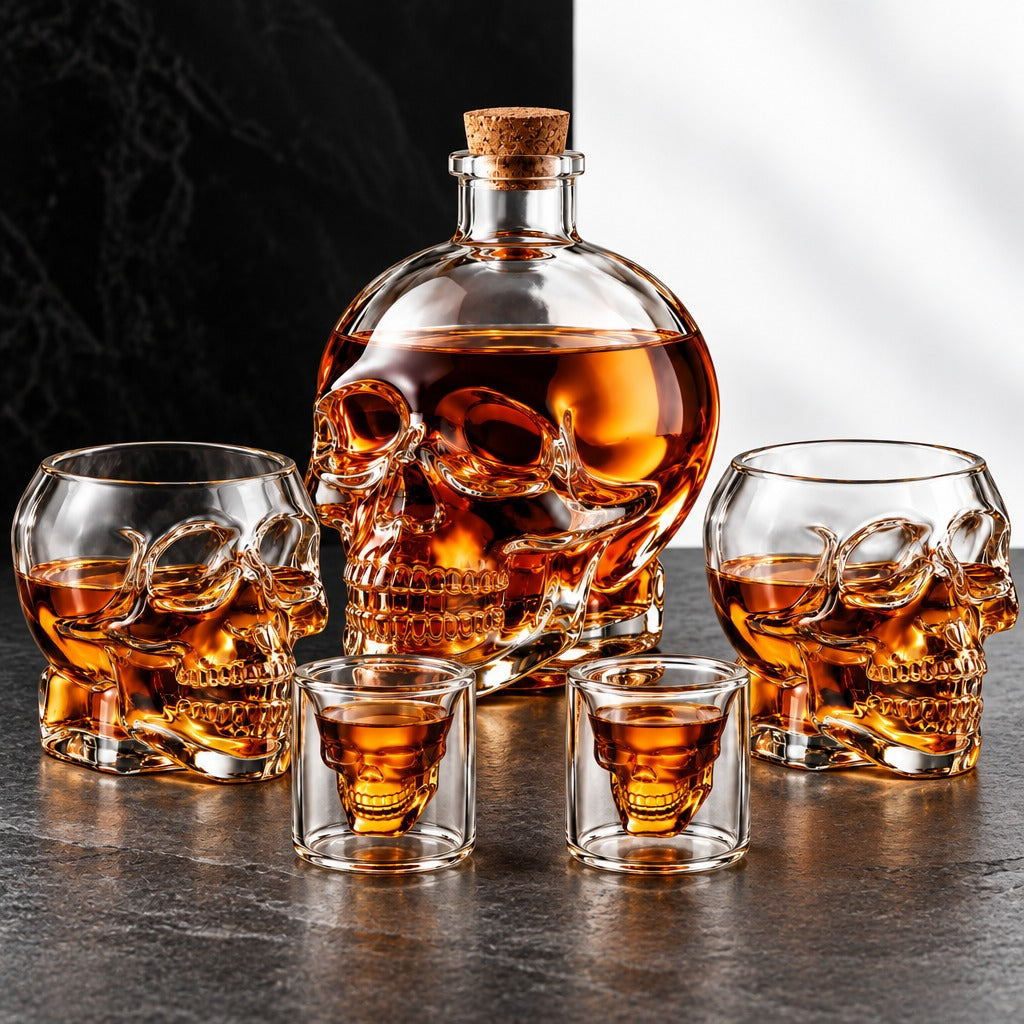Skull Set – Double Layered Whiskey Glass