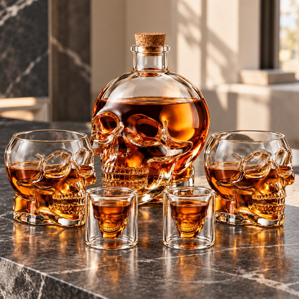 Skull Set – Double Layered Whiskey Glass