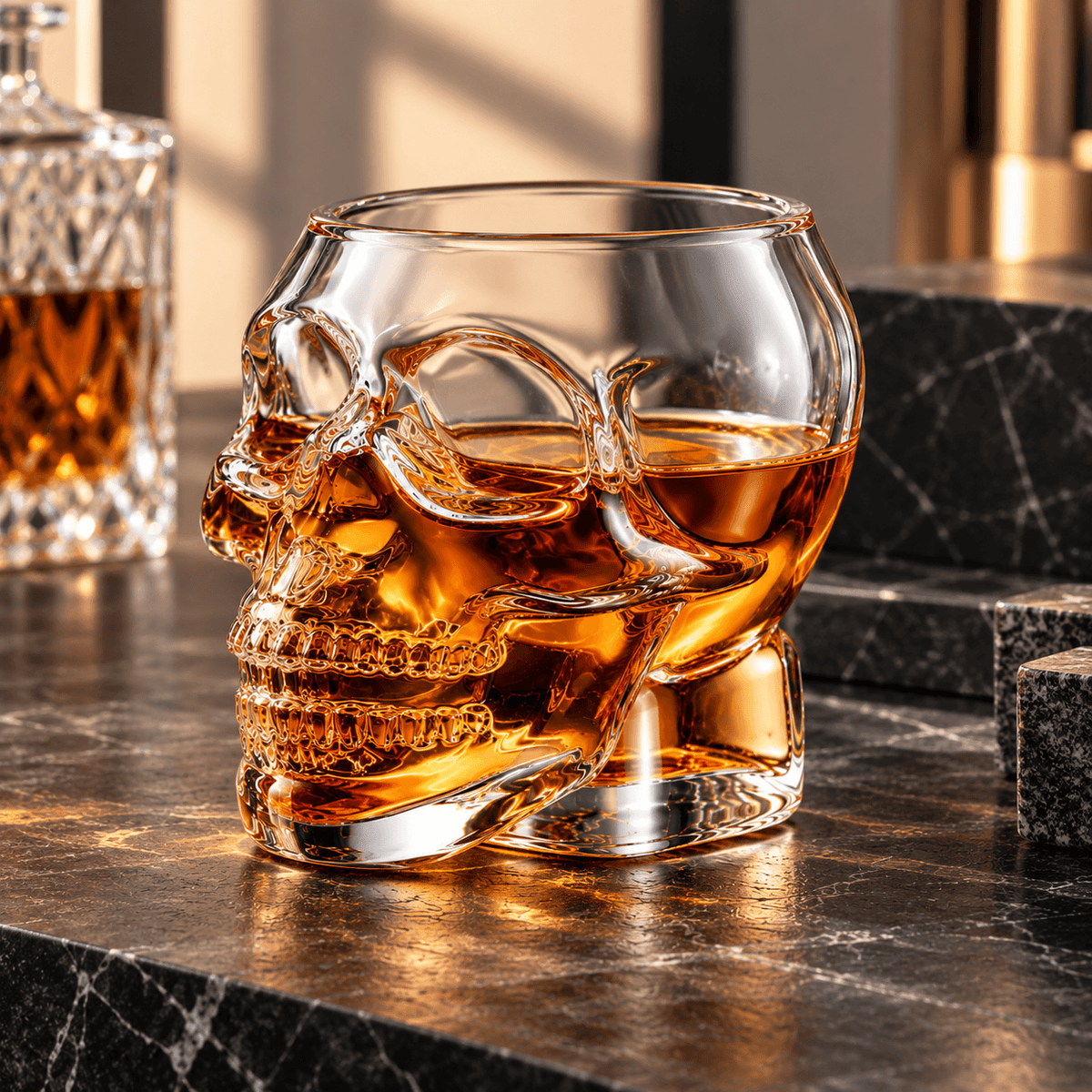Skull - Handmade Japanese EDO Whiskey Glass
