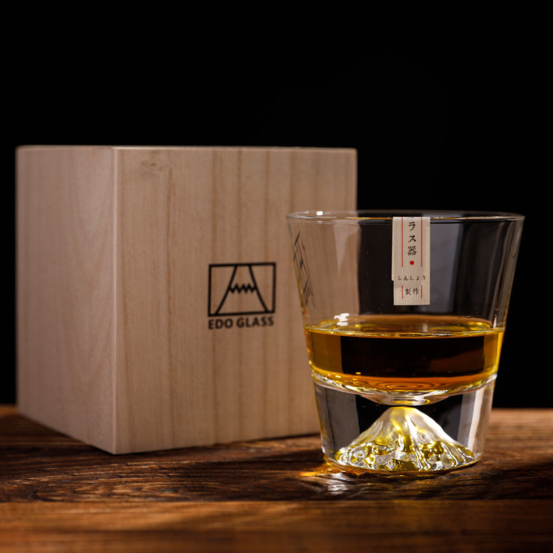 Fuji Whiskey Glass - Handmade Japanese Crystal Whisky Glasses – Kori Whiskey