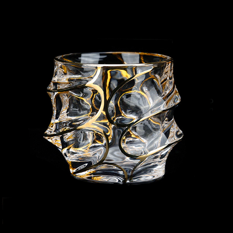 Golden Whiskey Tumblers
