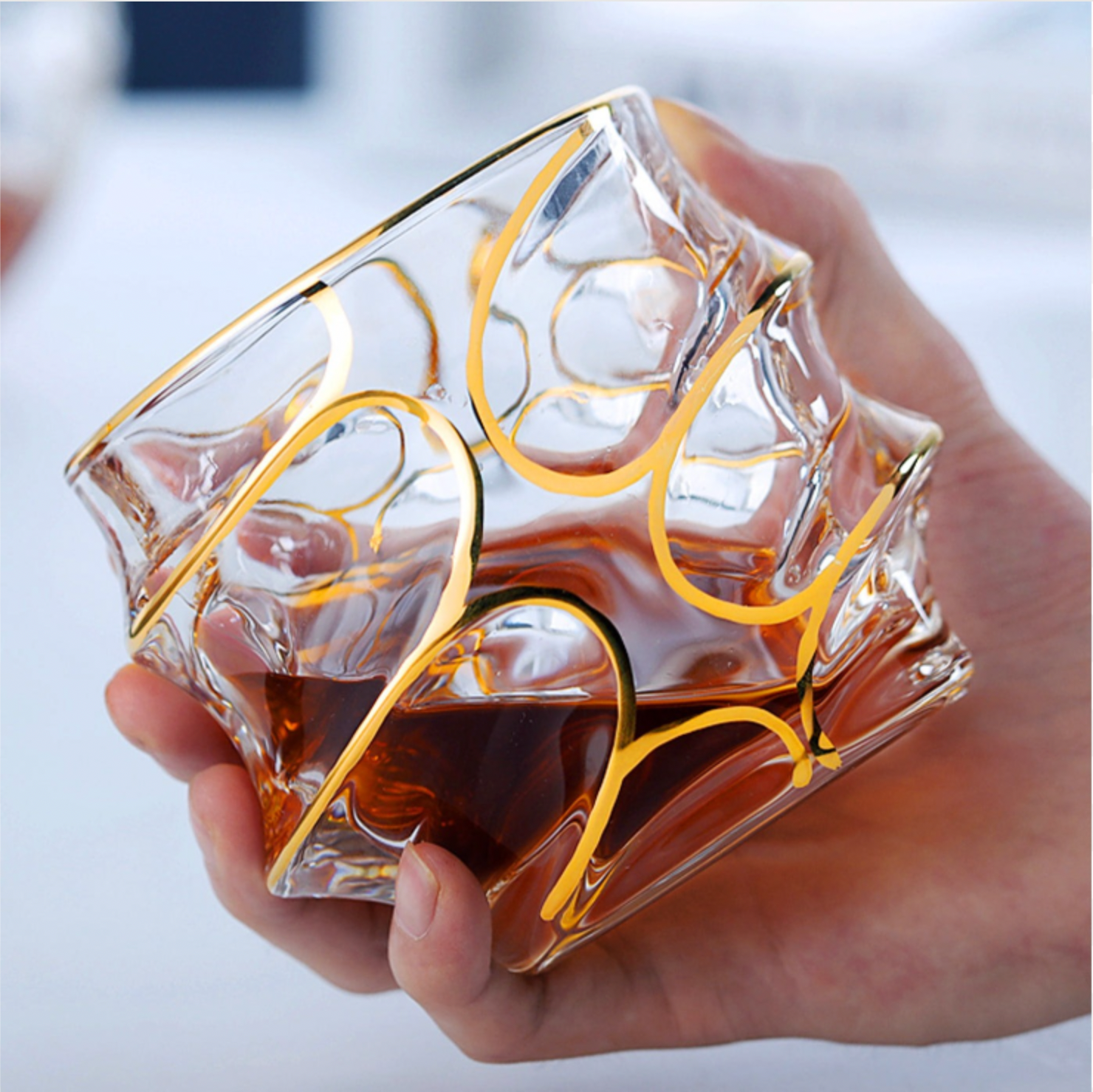 Golden Whiskey Tumblers