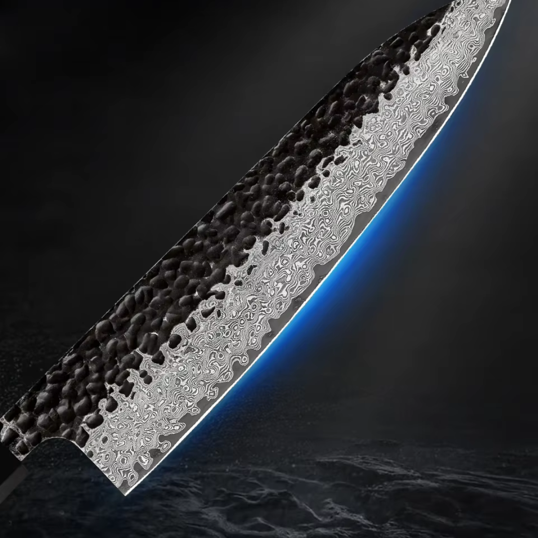 Kazeshimo (風霜) - Japanese Damascus Steel Chef's Knife (8 inch)