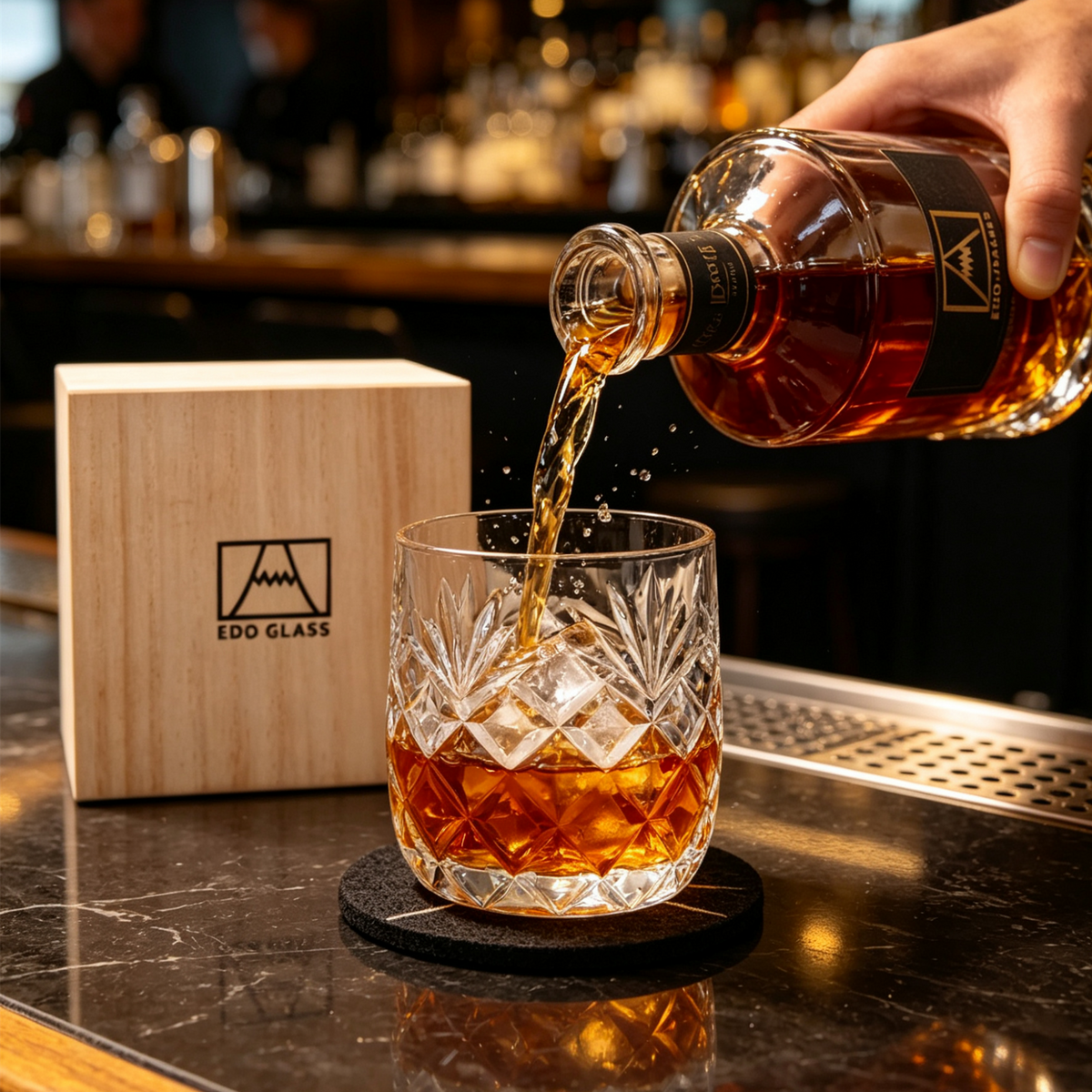 Hikari - Handmade Japanese EDO Whiskey Glass