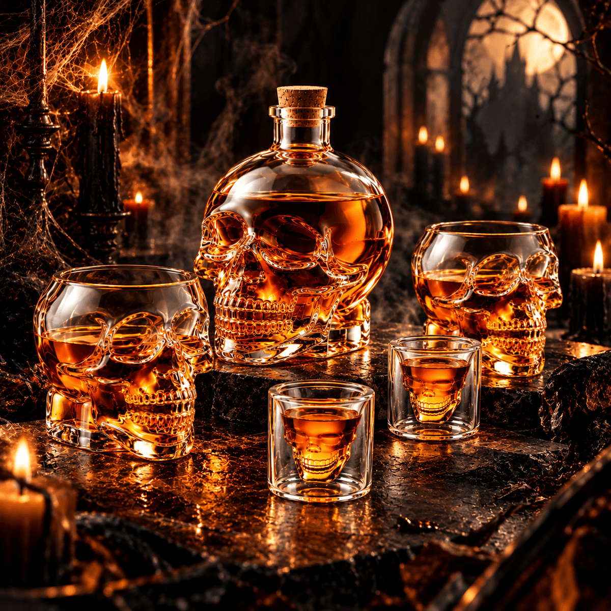Skull Set – Double Layered Whiskey Glass