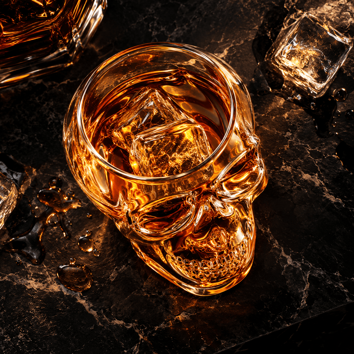 Skull - Handmade Japanese EDO Whiskey Glass