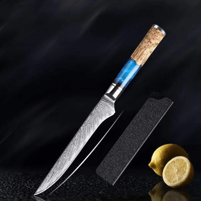 Aotsuki (青月) - Japanese Damascus Steel Chef’s Knife