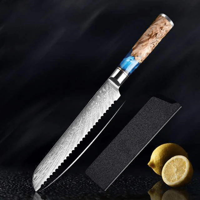 Aotsuki (青月) - Japanese Damascus Steel Chef’s Knife