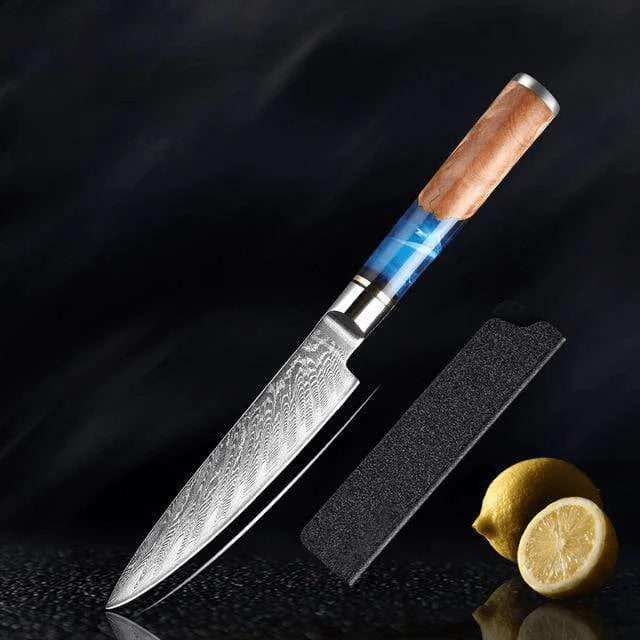 Aotsuki (青月) - Japanese Damascus Steel Chef’s Knife